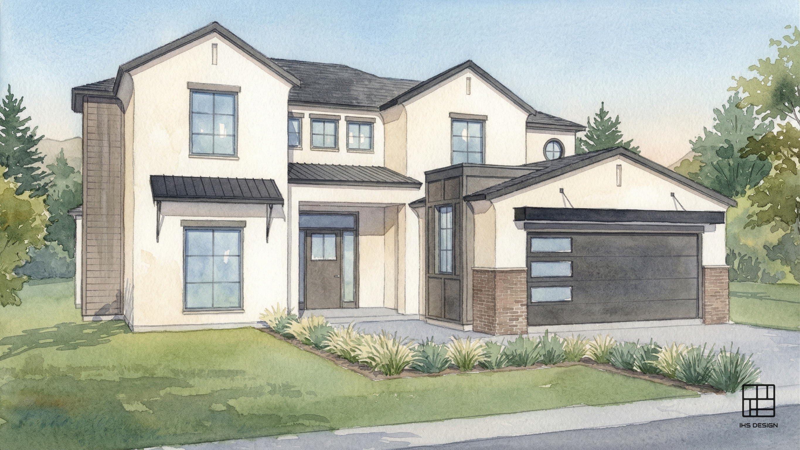 Early exterior rendering for Cabernet Court