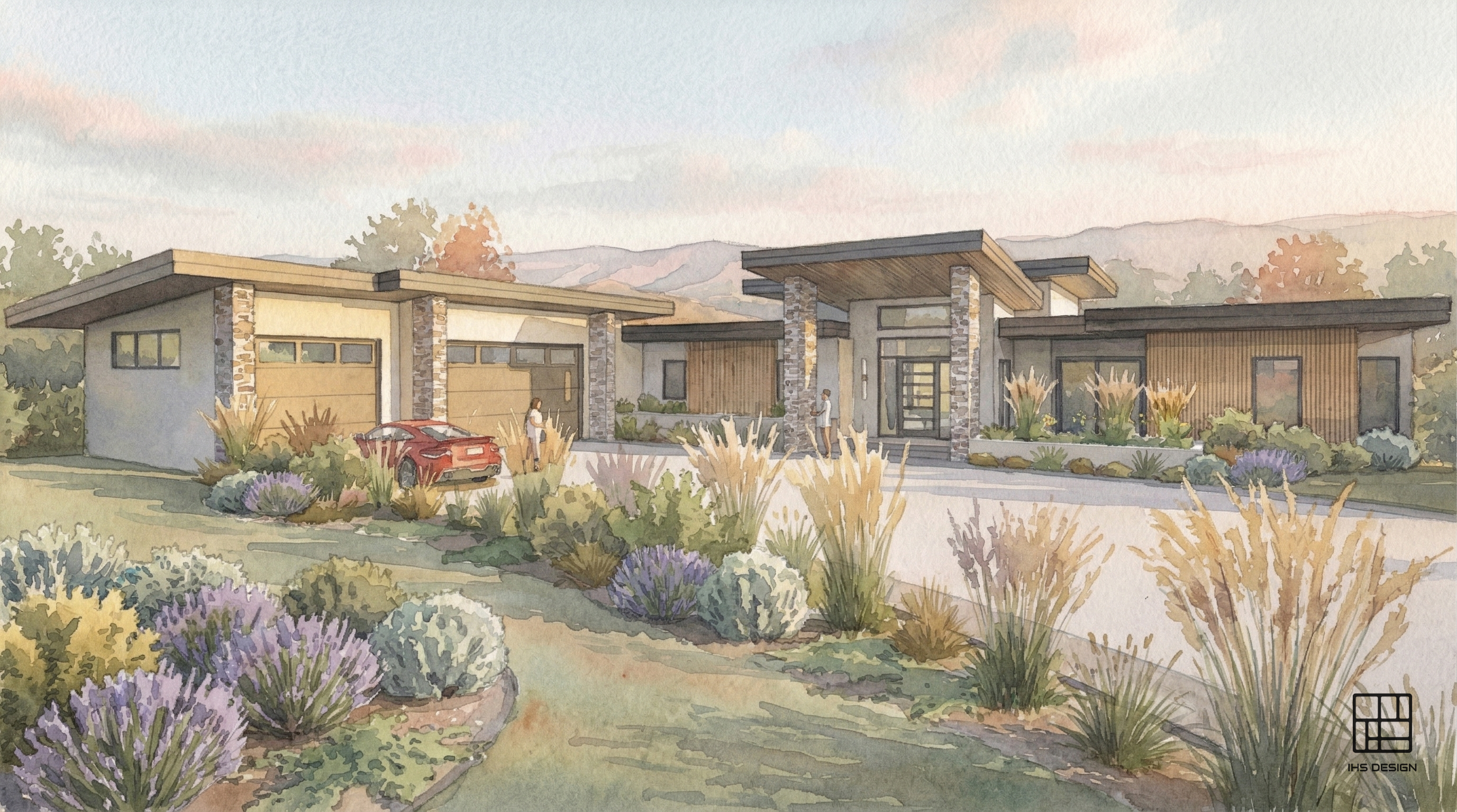 Front rendering of Monck Park Residence above Nicola Lake